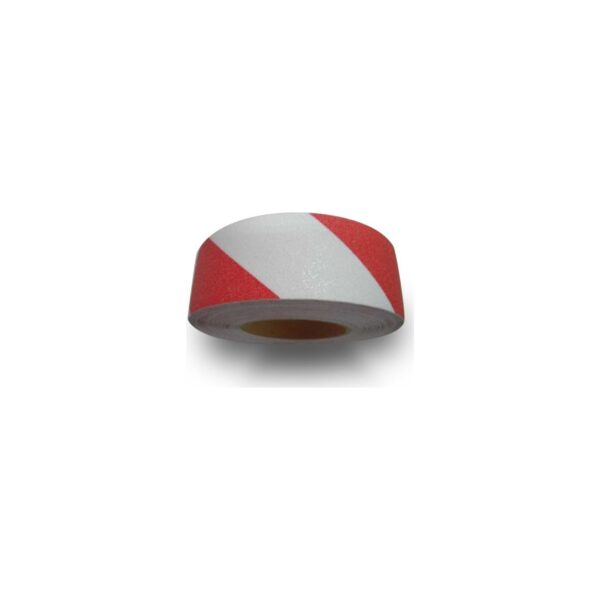 Yeshills Kırmızı Beyaz Merdiven ve Zemin Kaydırmaz Bant 50 mm x 25 m