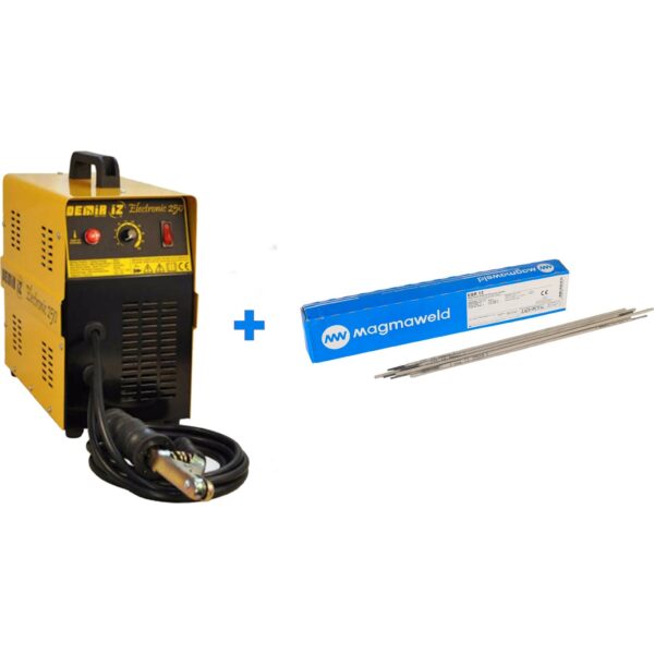 Demiriz 250 Amper Bakır Sargılı Kaynak Makinası + Magmaweld 100 Adet 2 50 Mm Rutil Elektrod