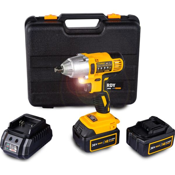 Sturdy Profesyonel 36V 5AH Li On Çift Akü Darbeli Somun Sökme