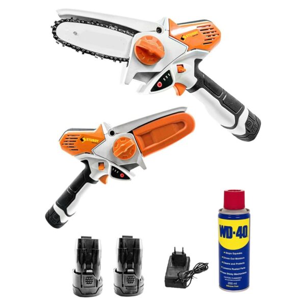 Sturdy Magic Saw X Torq 1800 Li On Akülü Dal Kesme Testere Bıçkı Makinası  WD40 Ile Çift Akülü Turbo Güç