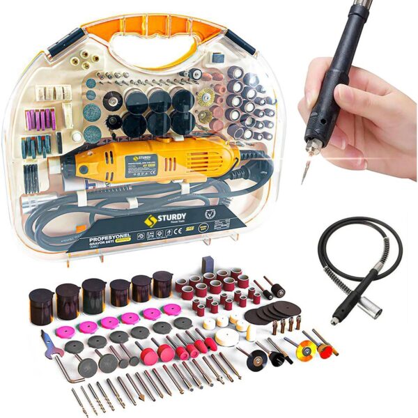 Sturdy Power 400 W Gravür Oyma Taşlama Seti 300 parça setli