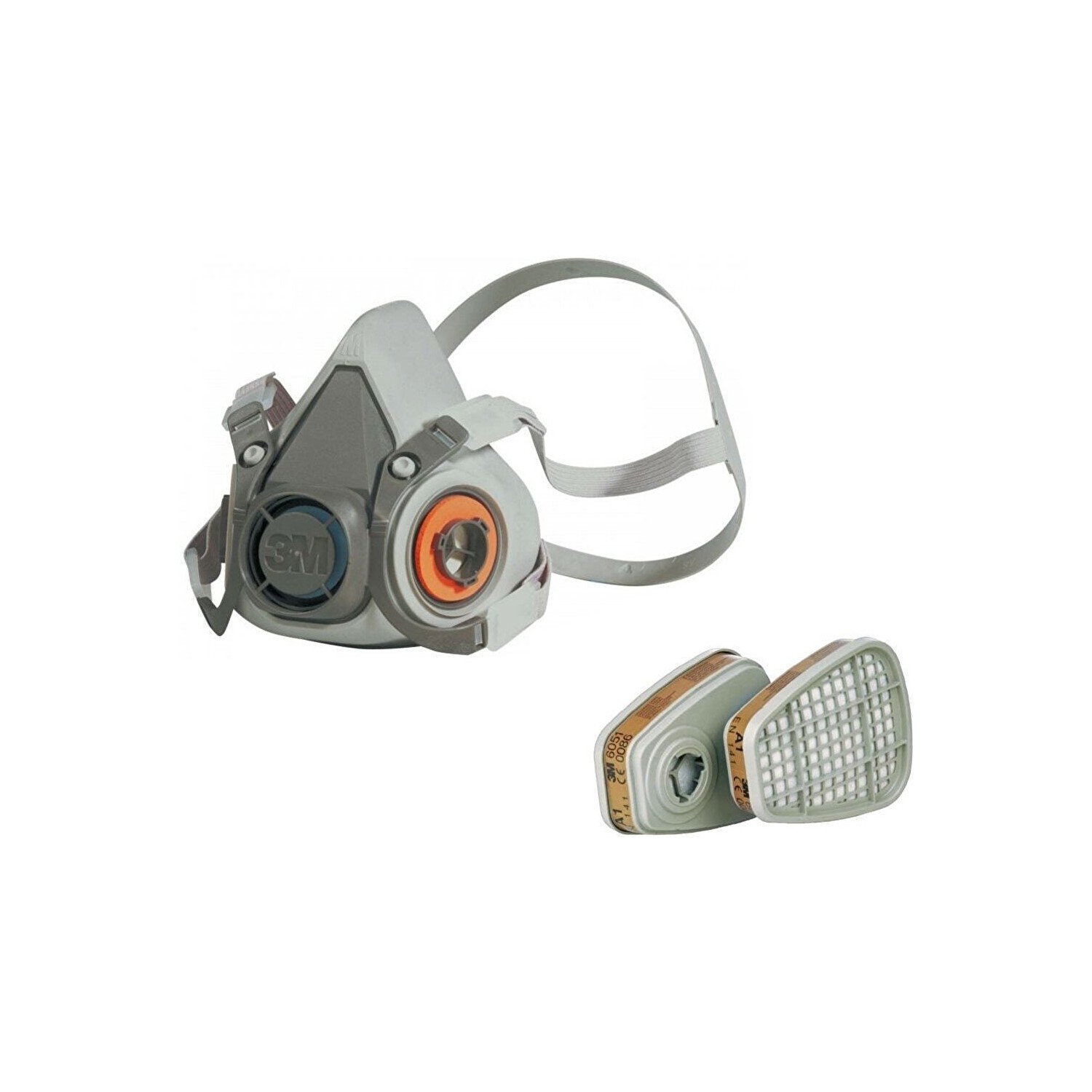 3m 6200 Yarım Yüz Maskesi (Medium) + 3m 6051 A1 Maske Filtresi