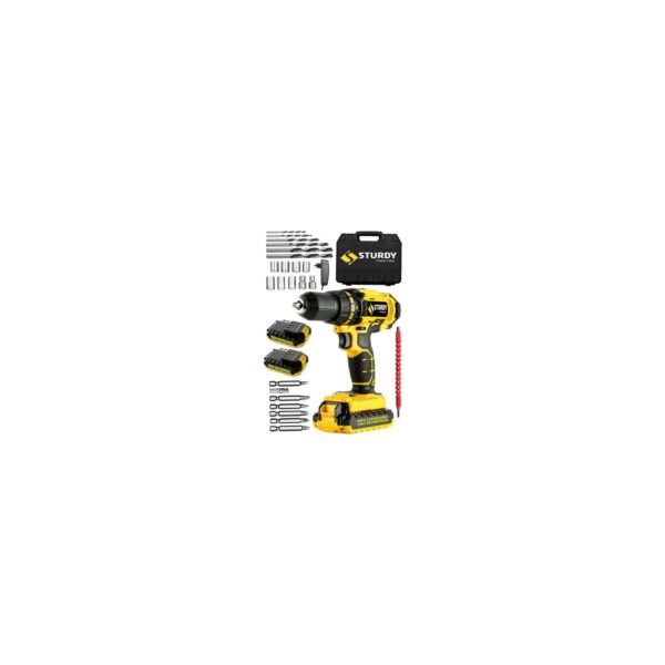 Sturdy Ci Series 58 V 8 Ah Samsung Çift Akülü Seri Vidalama Matkap ve Usta Yardımcı Set