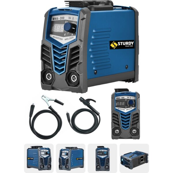 Sturdy R Serıes 200 Amper Prof Dijital Göstergeli Invertör Kaynak Makinesi 200A