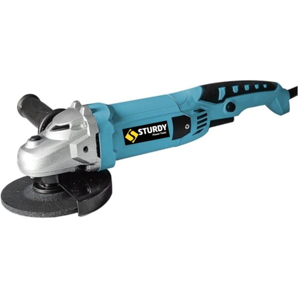 Sturdy 1800 W Devir Ayarlı Çift Metal Dişli Şanzuman Demir Metal Kesme Taşlama Makinesi 125 mm Mavi