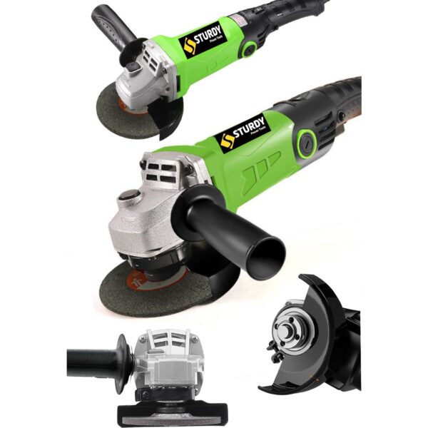 Sturdy Teknoloji Bakır Sargılı Devir Ayarlı 1200 W 125 mm Devir Ayarlı Spiral Avuç içi Taşlama Makinası