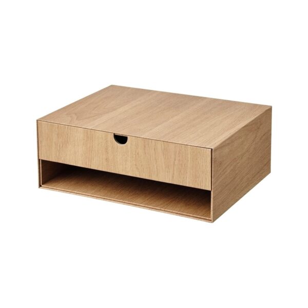 IKEA Hastvıskare Meşe Görünümlü 32X24 cm Çekmeceli Kutu Masa Organizatörü