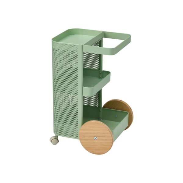 IKEA Dajlıen Tekerlekli Servis Sehpası, Açık Yeşil, 42X39X65 cm