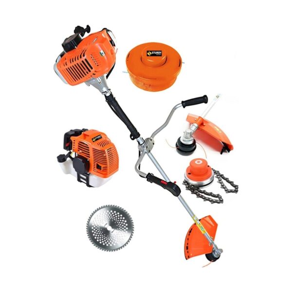 Sturdy 20 Hpt Yan Tipi Benzinli Motorlu Ot Çalı Tırpanı Çim Biçme Makinesi Tırpan + Canavar Başlık