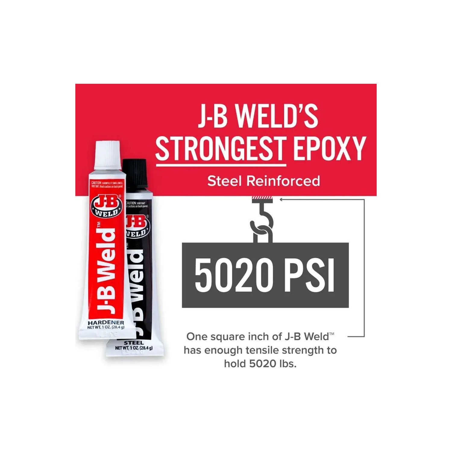 JB Weld Adhesive Weld Çiftli Epoksi Yapıştırıcı ve Tamir Macunu Metal Dolgulu Görsel 3