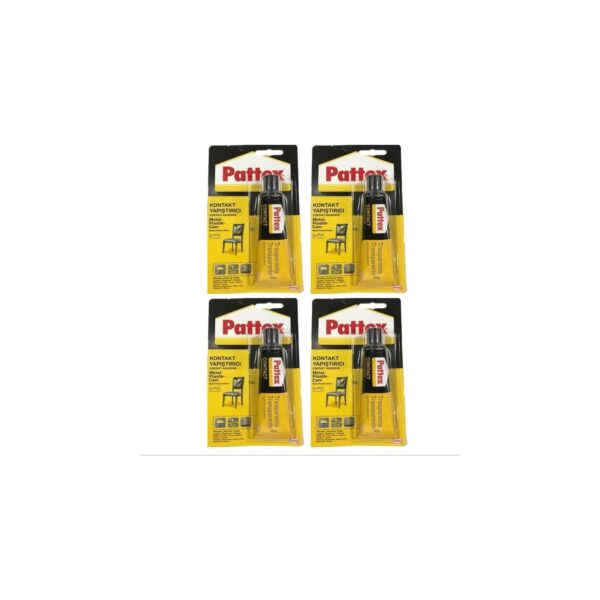 Pattex Universal Kontak Yapıştırıcı Metal Plastik Cam 50ML 4 Adet