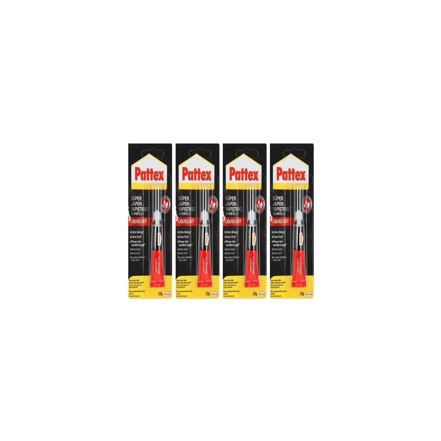 Pattex Süper Japon Yapıştırıcı 10G Blister 4 Adet
