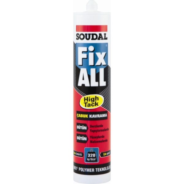 Ennalbur SOUDAL FİX ALL HIGH TACK 290 ML  BEYAZ
