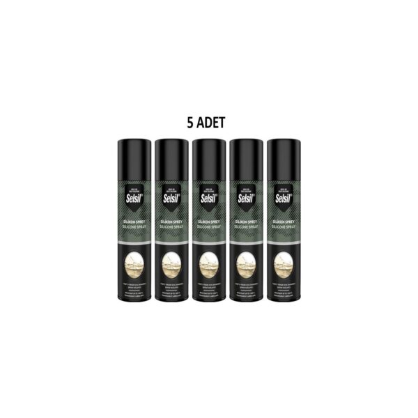 Selsil Silikon Sprey 200 ml 5 Adet