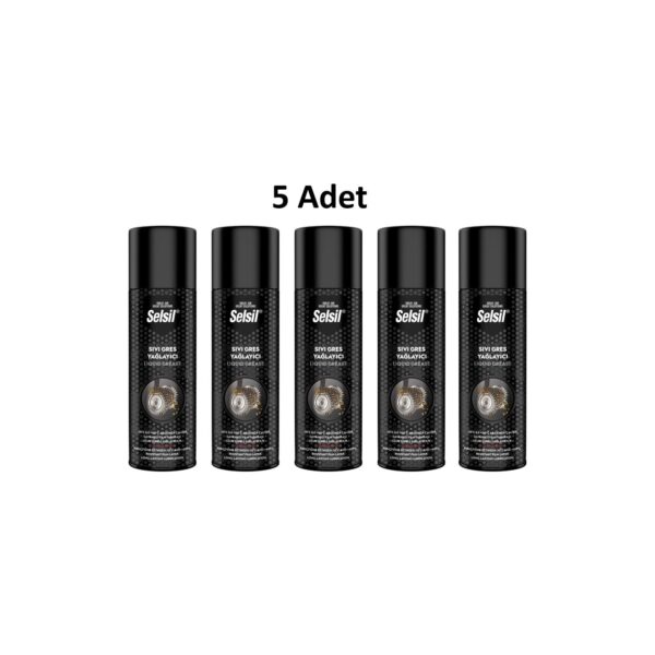 Selsil Sıvı Gres Yağlama Spreyi 500ML 5 Adet
