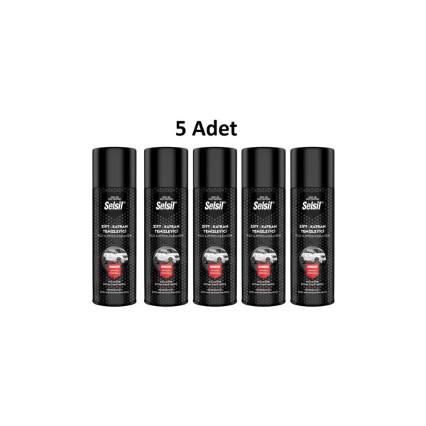 Selsil Zift Katran Temizleyici Sprey 200 ml 5 Adet