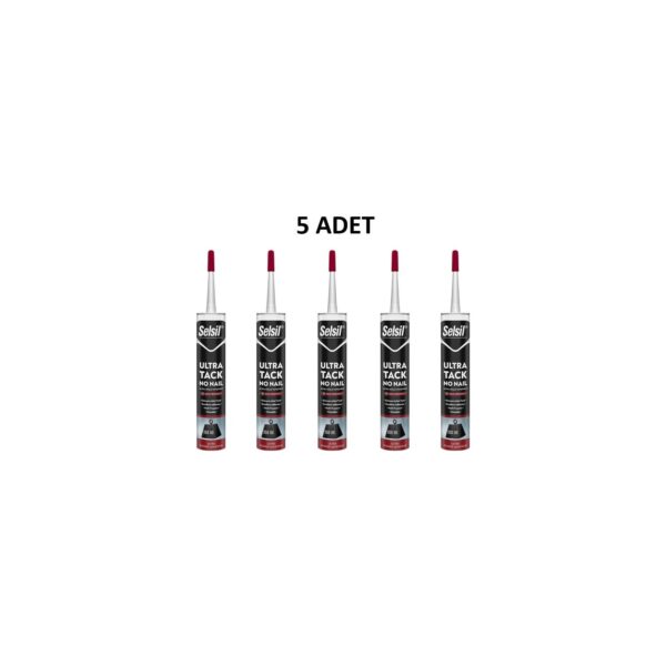 Selsil Ultra Tack Beyaz Silikon 290 ml 5 Adet
