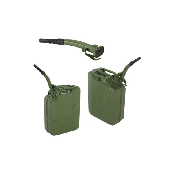 Nishell Metal Benzin Yakıt Bidonu Flex Uçlu 10 Lt