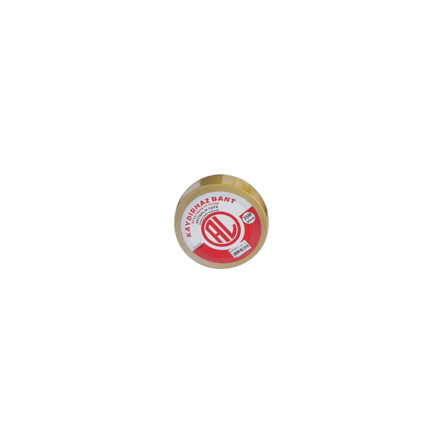 Al Kaydırmaz Zemin Merdiven Kaydırmaz Bant 25Mx50Mm Sarı